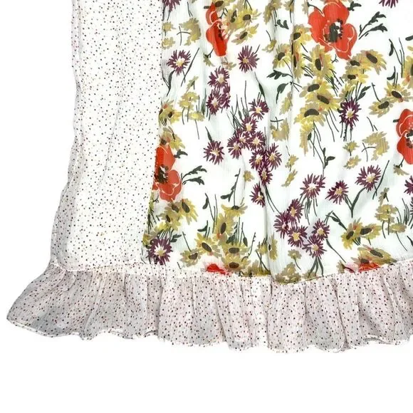 Jovovich Hawk for Target Floral Mini Dress Women's Small Multicolor Ruffle Hem - Picture 7 of 12